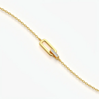 Open Oval Link Station Bracelet