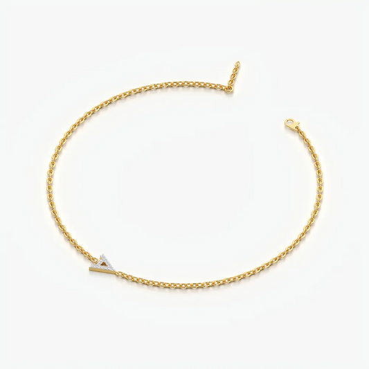 Initial Letter Pave Bracelet