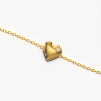 Puffed Heart Bracelet