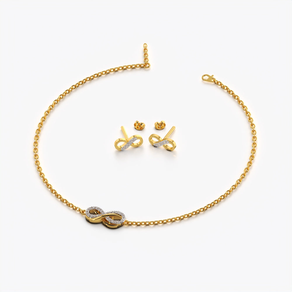 Forever Infinity 18K Gold Vermeil Set