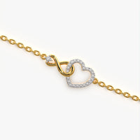 Heart & Infinity Linked Bracelet