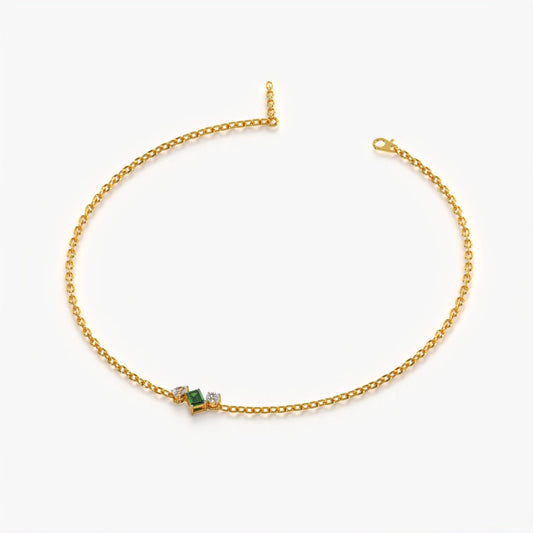 Charm Green Accent Bracelet