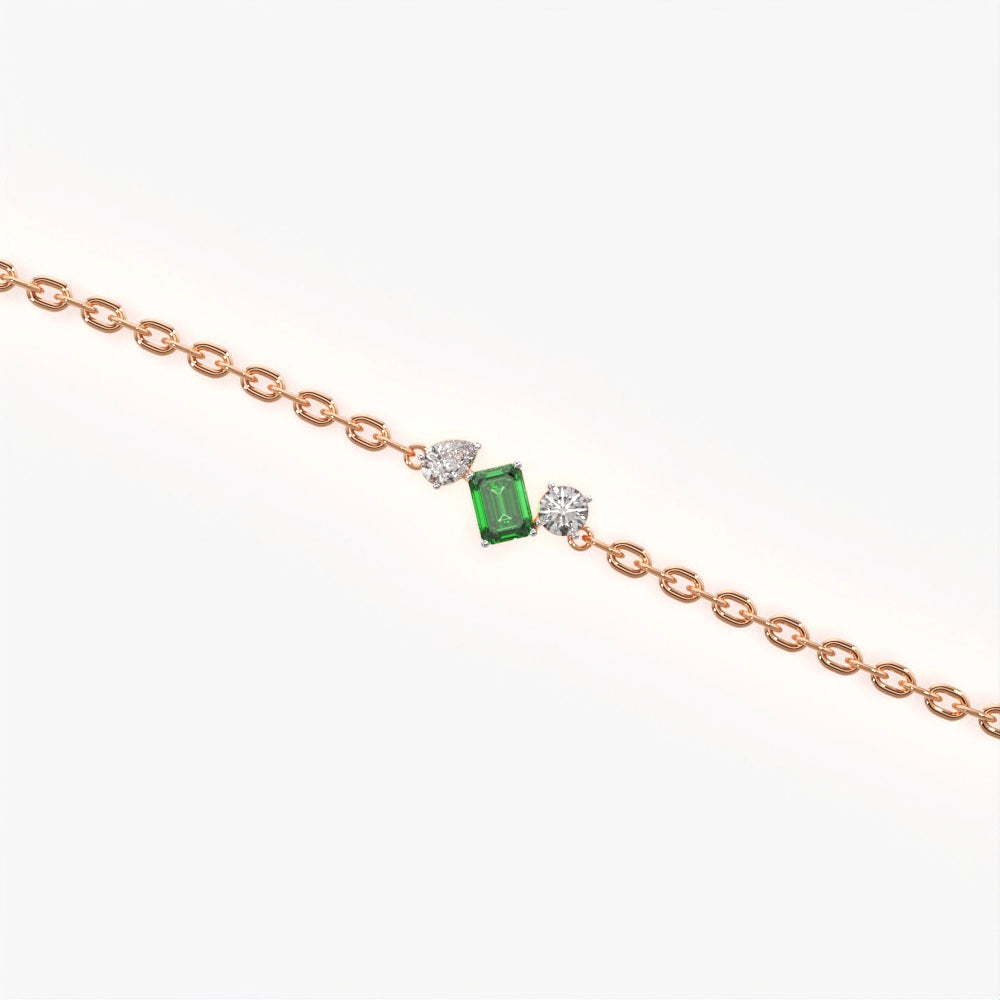 Charm Green Accent Bracelet