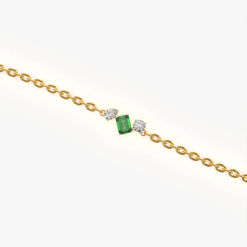 Charm Green Accent Bracelet