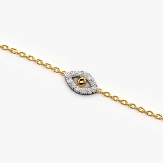 Evil Eye Pave Bracelet