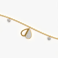 Split Petal Charm Bracelet