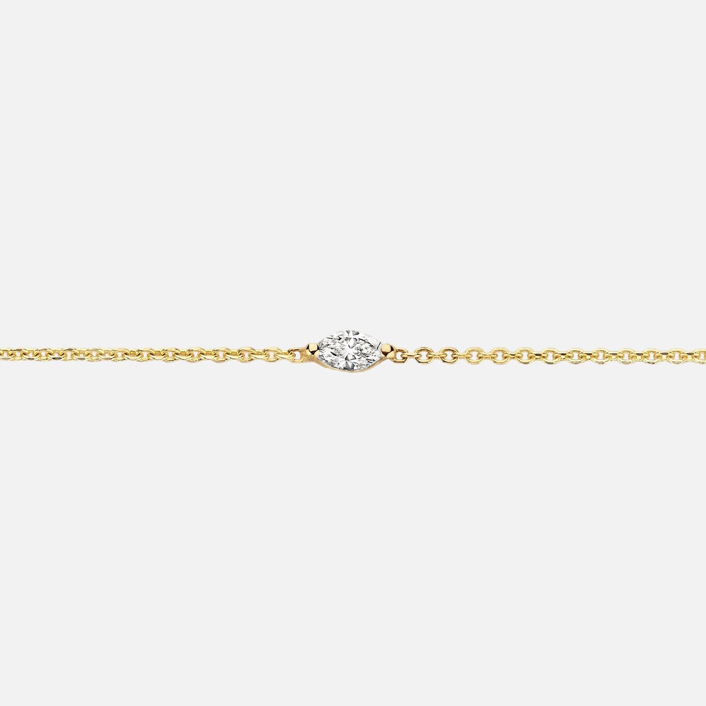 18K Gold Vermeil Marquise CZ Bracelet