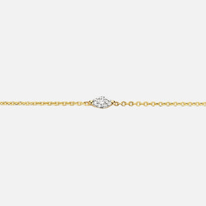 18K Gold Vermeil Marquise CZ Bracelet