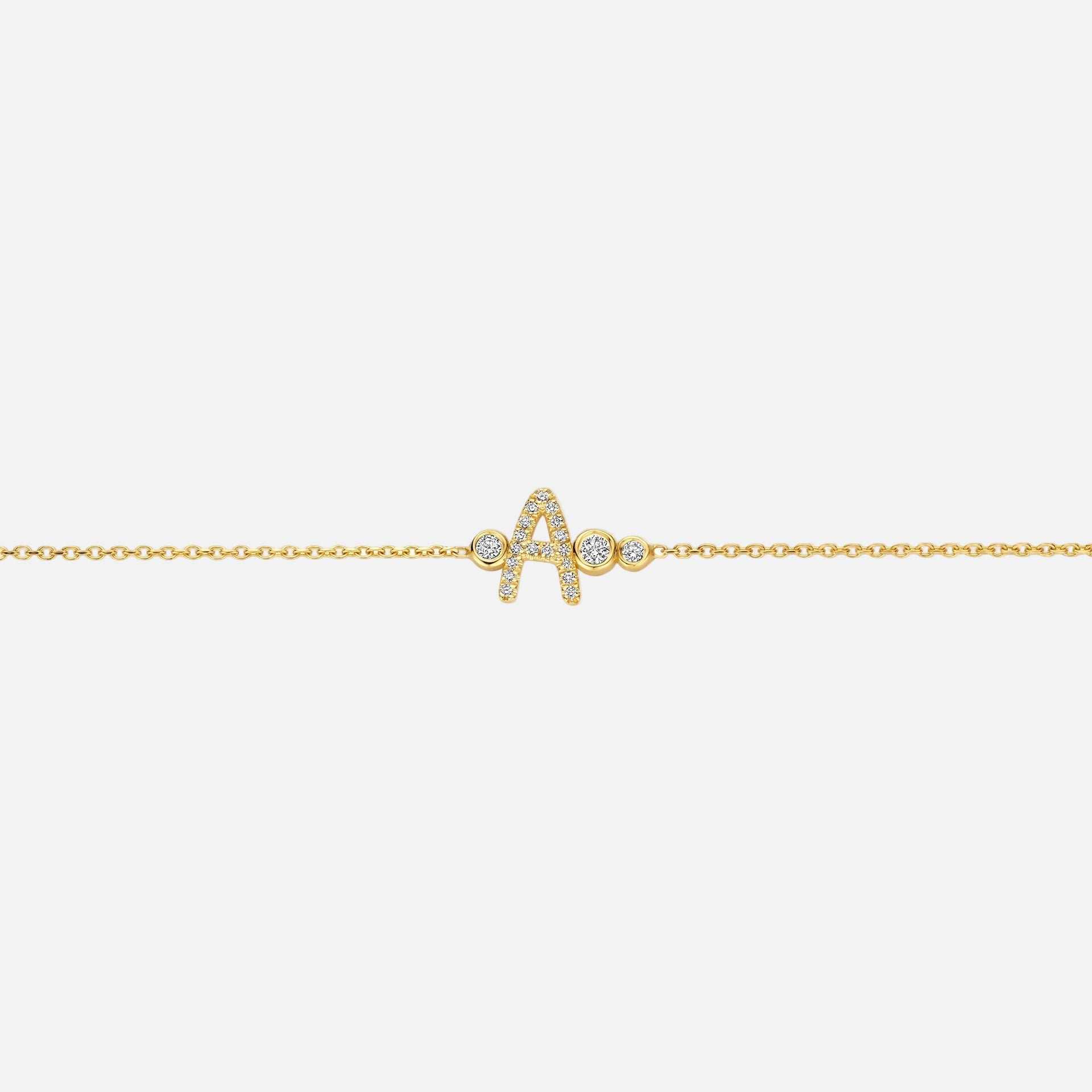 Custom Gold Vermeil Initial Bracelet