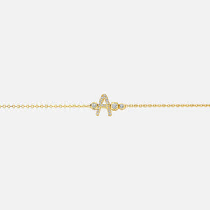Custom Gold Vermeil Initial Bracelet