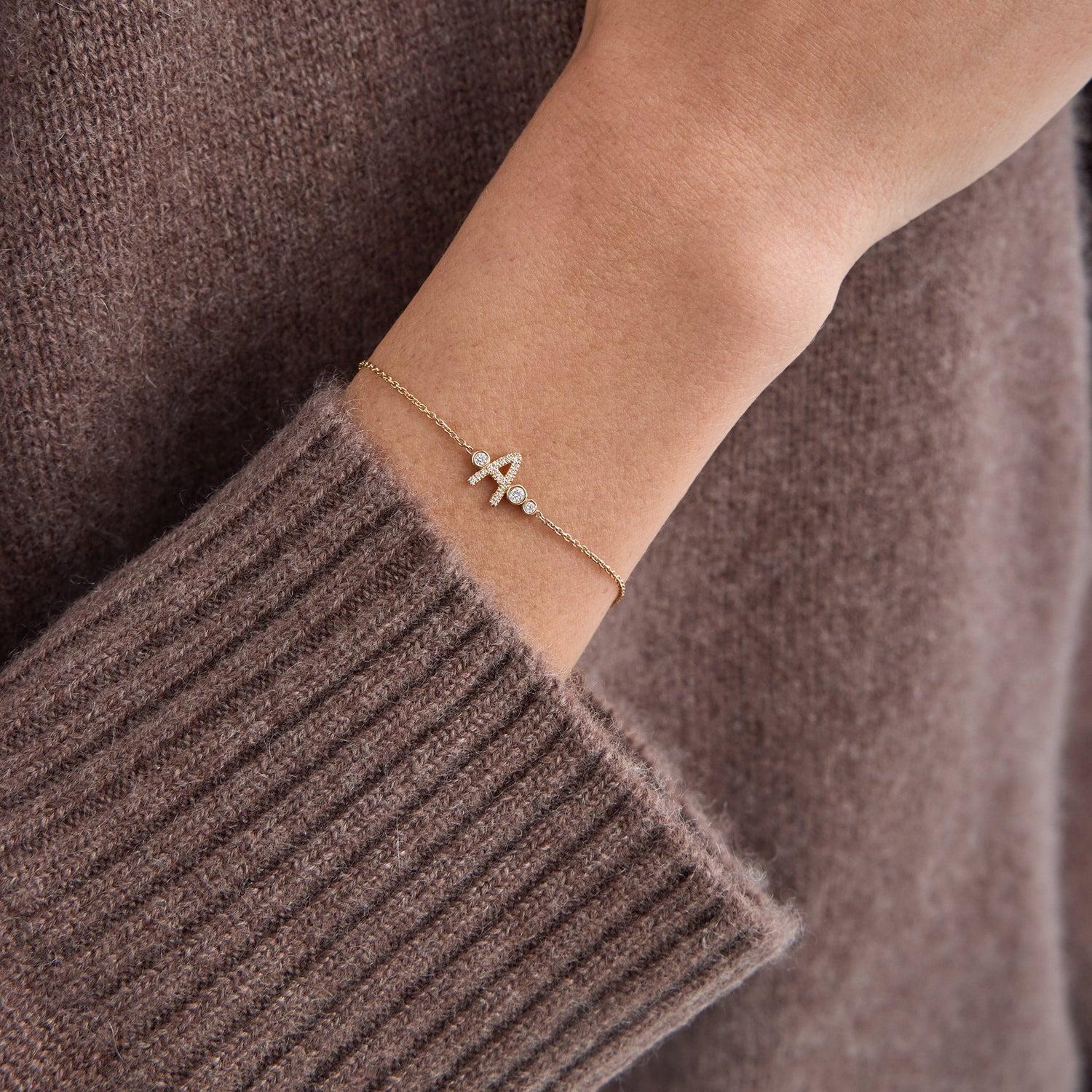 Custom Gold Vermeil Initial Bracelet