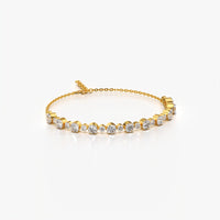 Graduated Round Tennis Bracelet