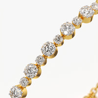 Graduated Round Tennis Bracelet