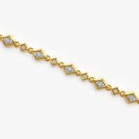 Geometric Diamond Station Bracelet
