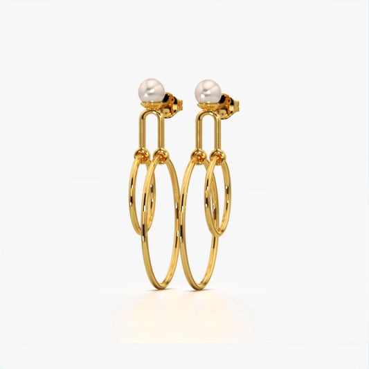 Minimalist Double Hoop Earrings