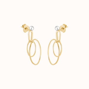 Minimalist Double Hoop Earrings - KYMEE