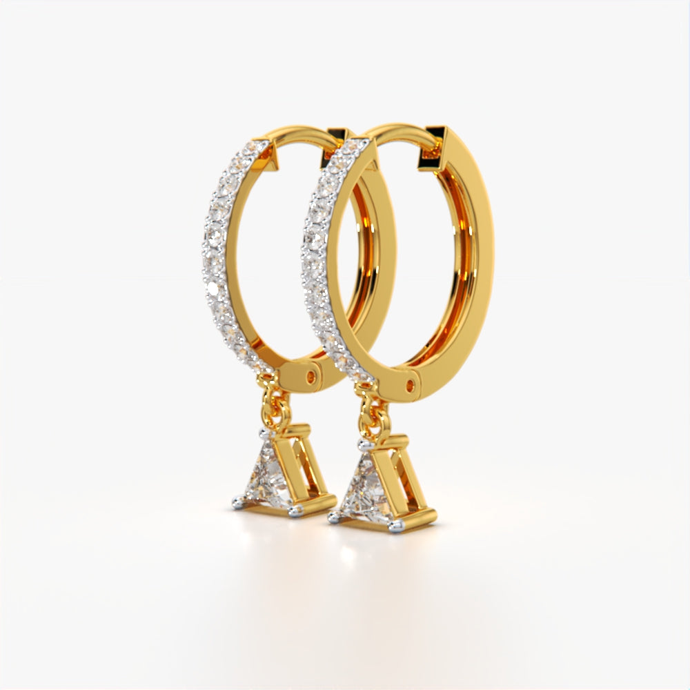 Trillion Drop Earring