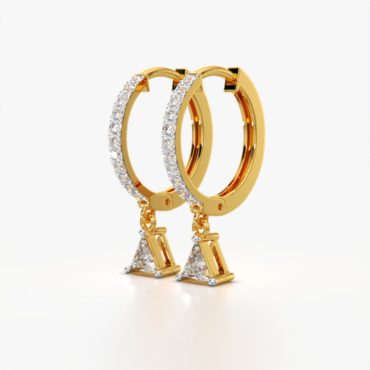 Trillion Drop Earring
