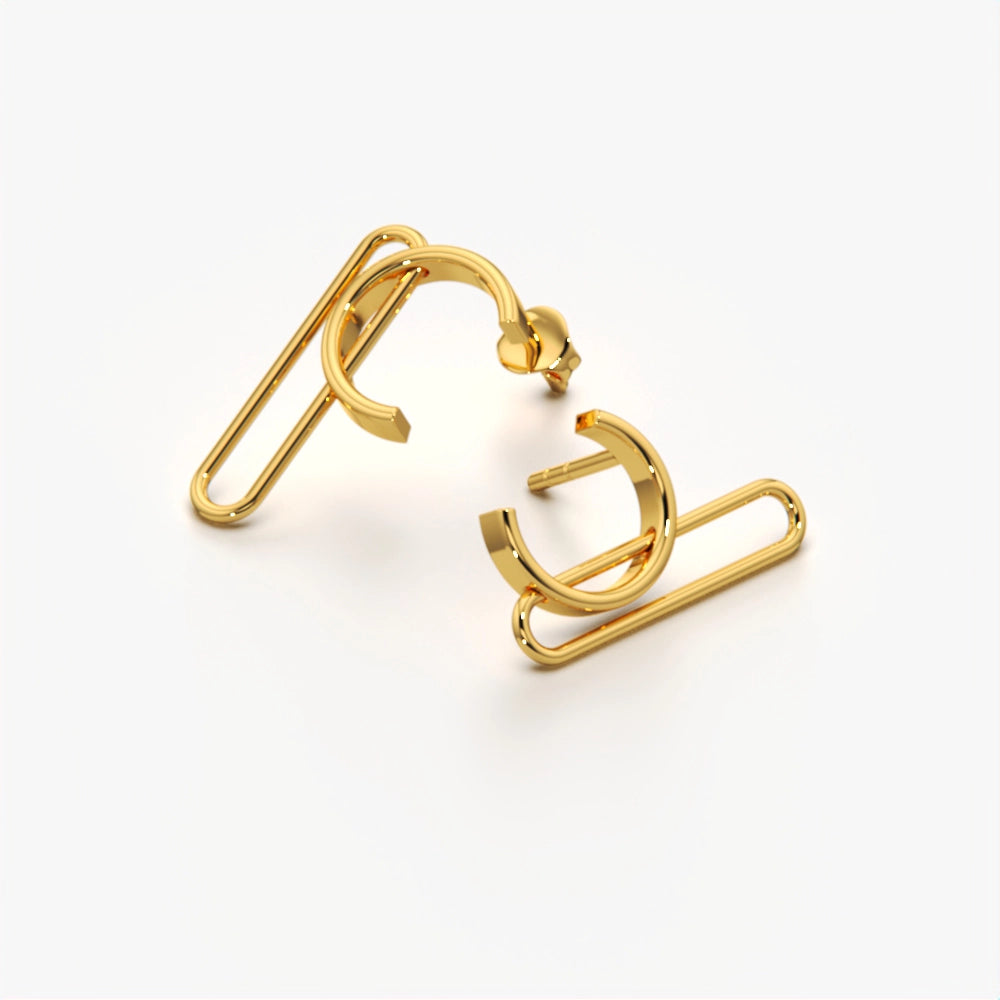 Elegant Abstract Drop Earring