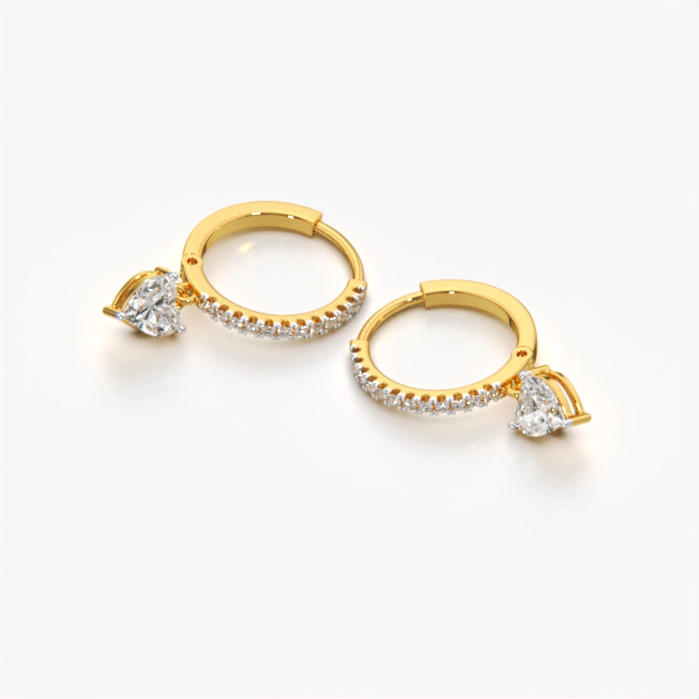 Majestic Heart Shaped Dangles