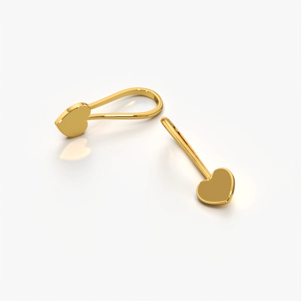 Heart-Shaped Dangle Earring