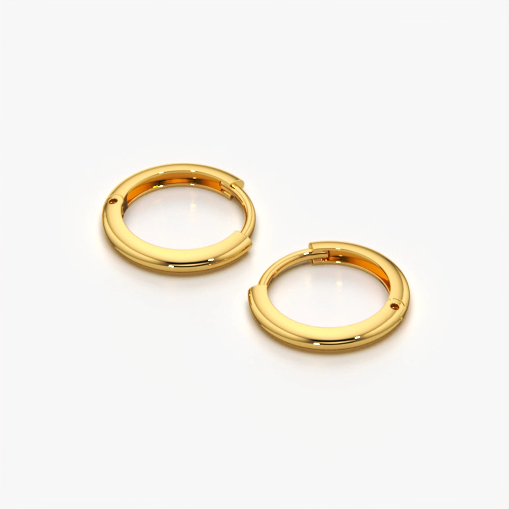 Classic Minimalist Radius Hoops