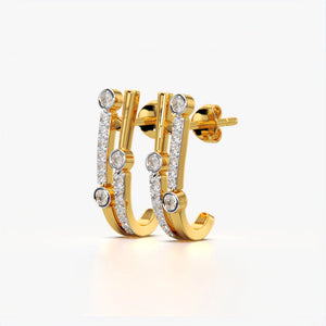 Radiant Beam Hoop Earrings