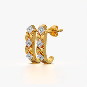 Diamond Hoop Earrings