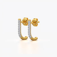 J-Hook Pavé Suspender Earrings