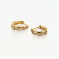 Celestial Scatter Dome Huggie Hoop Earrings