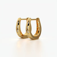 Celestial Scatter Dome Huggie Hoop Earrings
