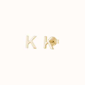 Silver Letter Earrings - KYMEE