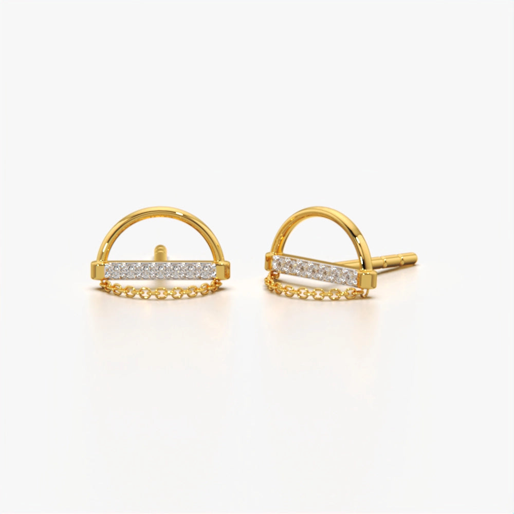 Ethereal Chain Design Earring