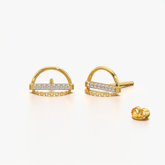 Ethereal Chain Design Earring