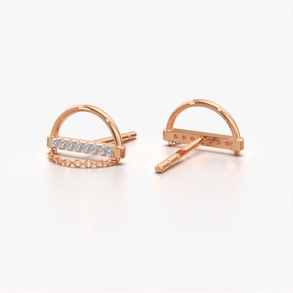 Ethereal Chain Design Earring