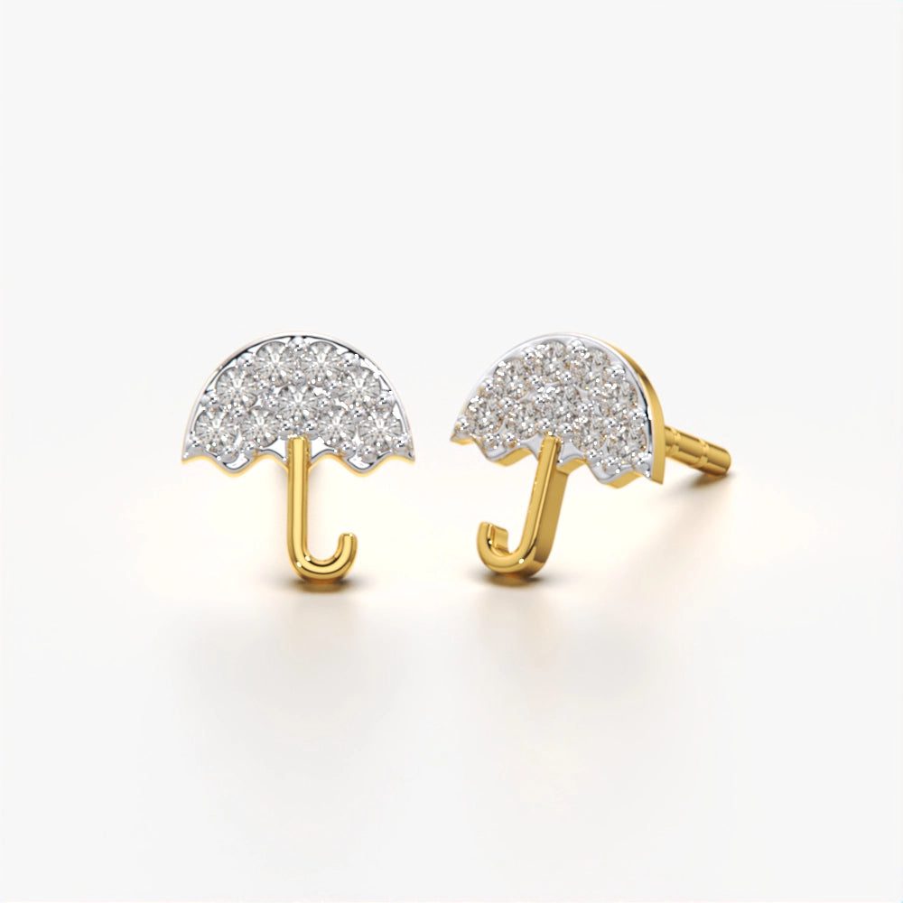 Umbrella Style Stud Earring