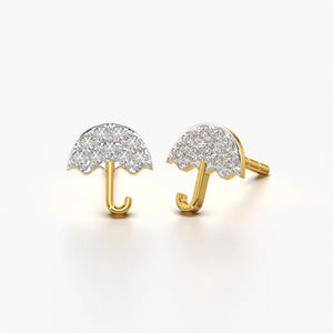Umbrella Style Stud Earring