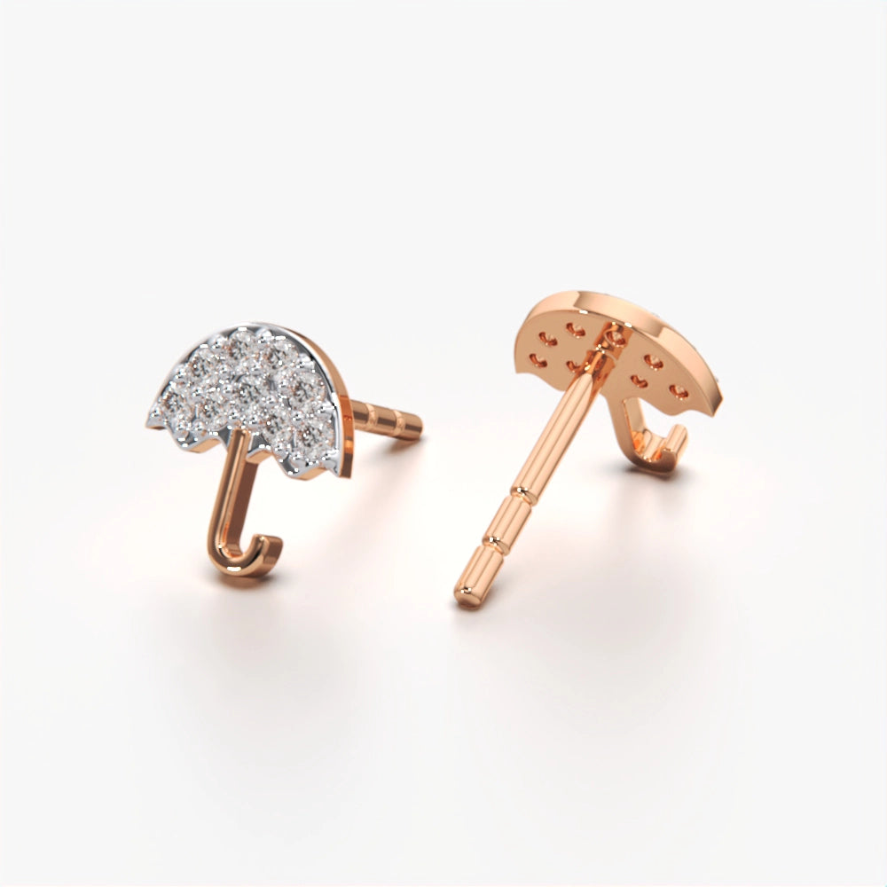 Umbrella Style Stud Earring
