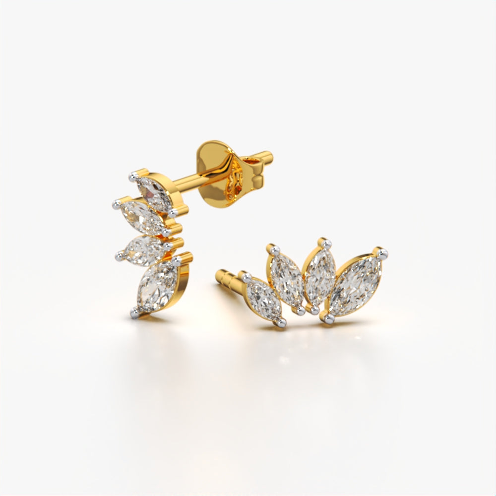 Marquise Petal Studs