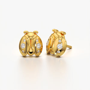 Adorable Ladybug Stud