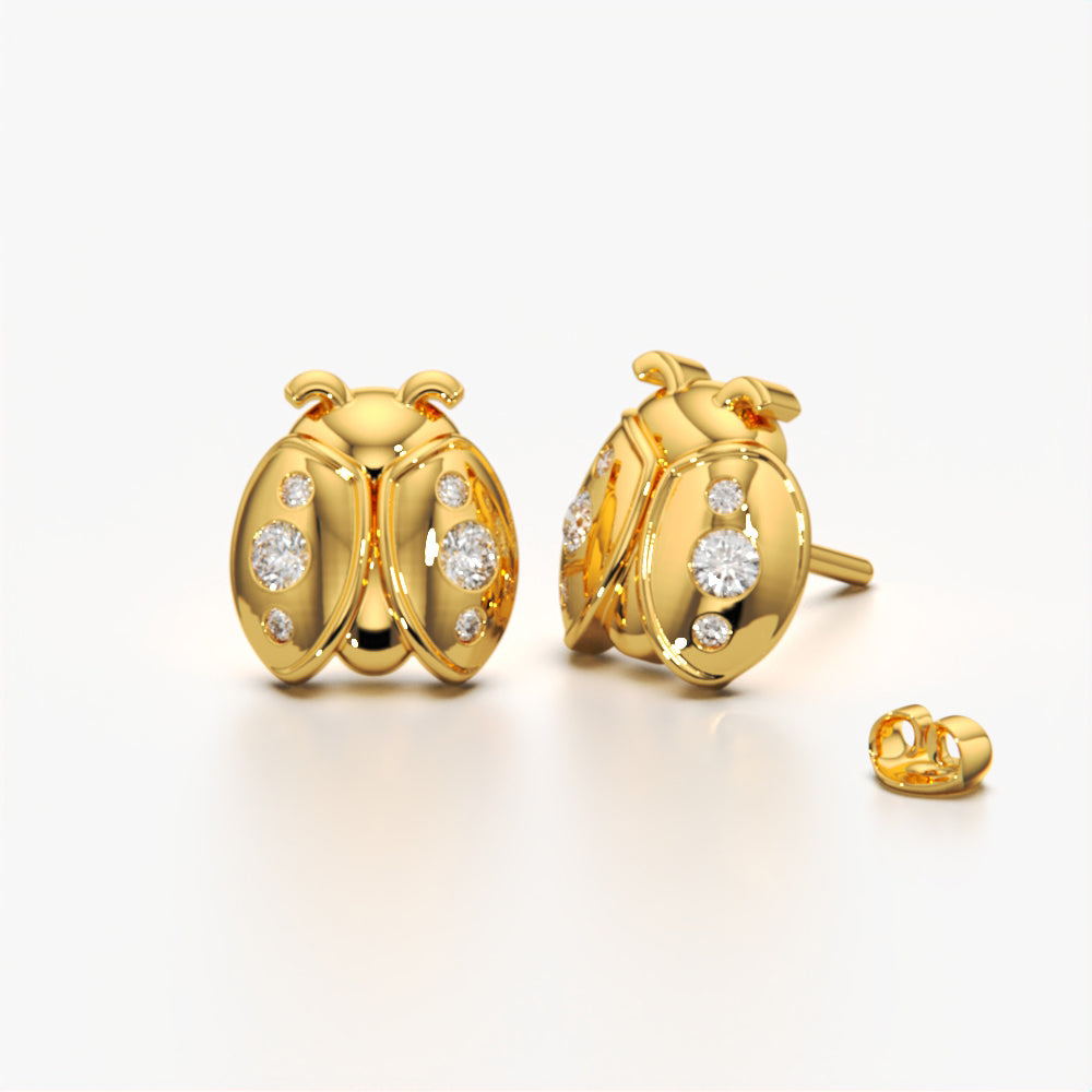 Adorable Ladybug Stud