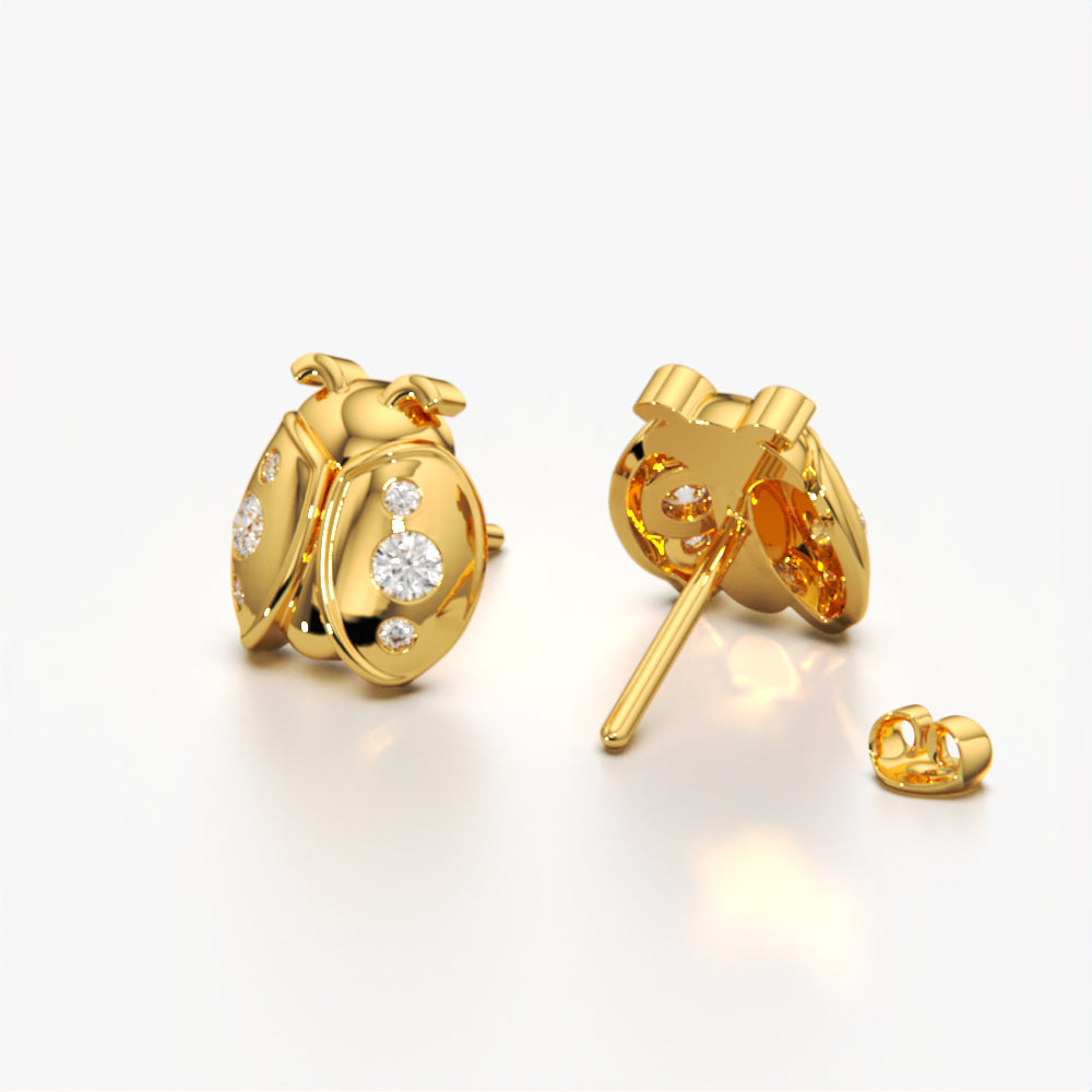 Adorable Ladybug Stud