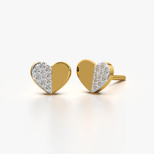 Minimalist Heart Stud