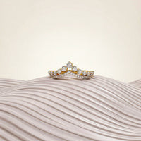 Double Line Chevron Ring