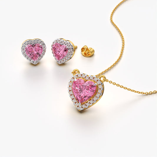 Pink Heart Glow Combo Set