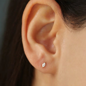 Marquise-Cut Diamond Stud