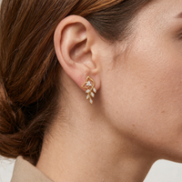 Trailing Vine Leaf Drop Studs