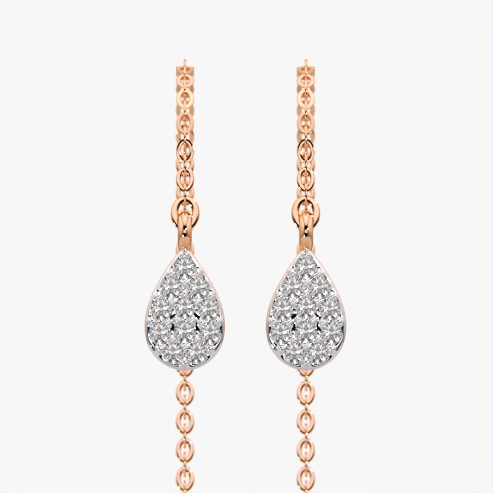 Teardrop Threader Earrings