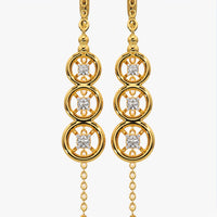 Triple Circle Threader Earrings
