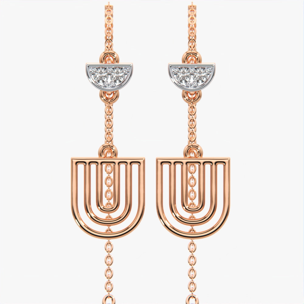 U-Shaped Threader Earrings